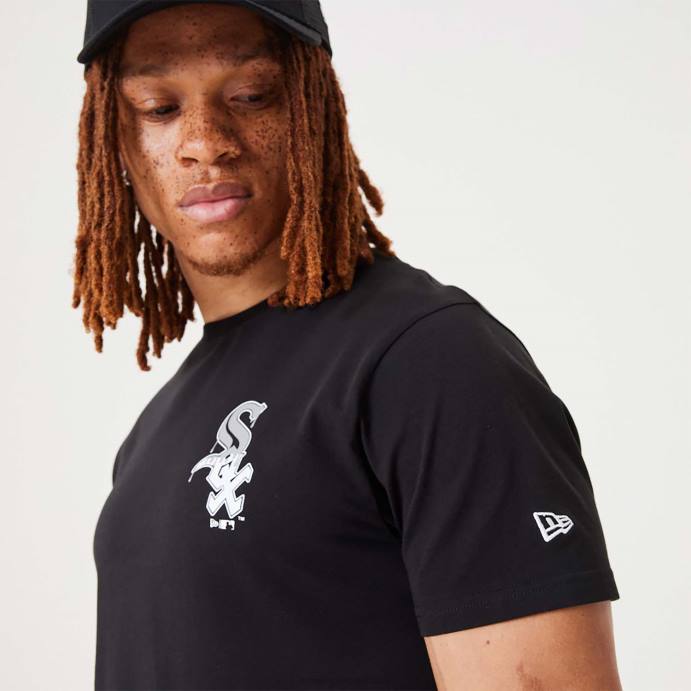 FFTN3122 New Era camiseta preta chicago white sox mlb drip logo