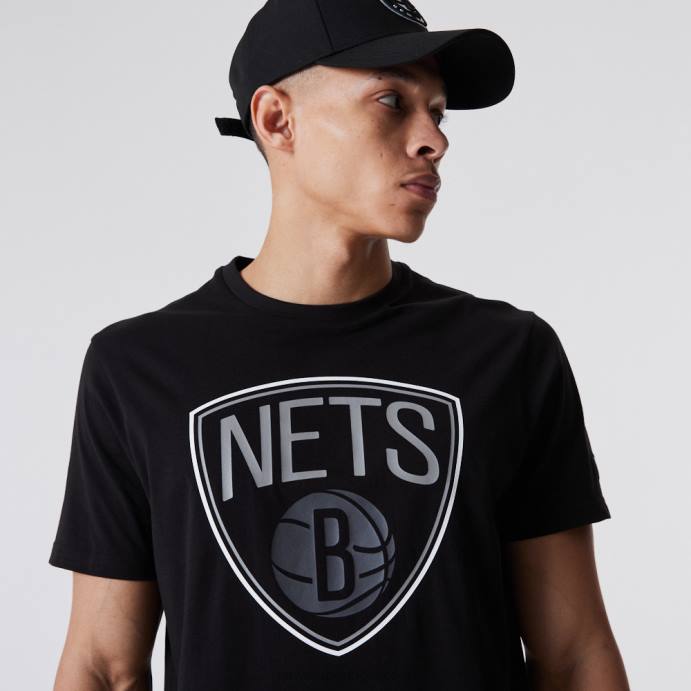 FFTN3124 New Era brooklyn nets t-shirt nba com logótipo preto