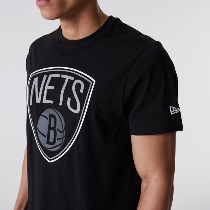 FFTN3124 New Era brooklyn nets t-shirt nba com logótipo preto
