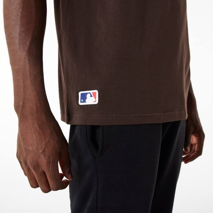 FFTN3125 New Era camiseta oversized marrom essencial da new york yankees league