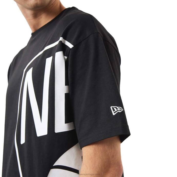 FFTN3127 New Era brooklyn nets camiseta nba side logo preta