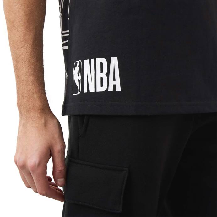 FFTN3127 New Era brooklyn nets camiseta nba side logo preta