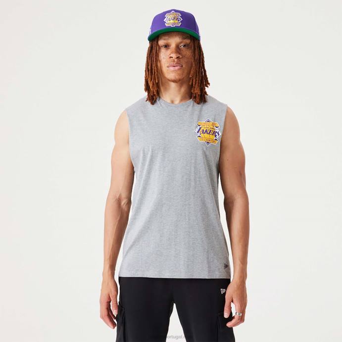 FFTN3134 New Era regata cinza campeonato da nba la lakers