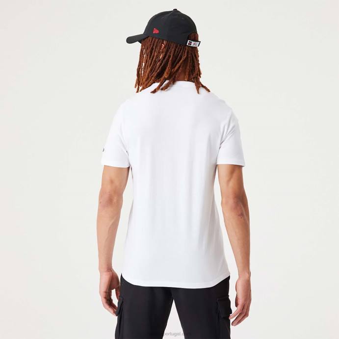 FFTN3135 New Era camiseta branca chicago bulls nba script