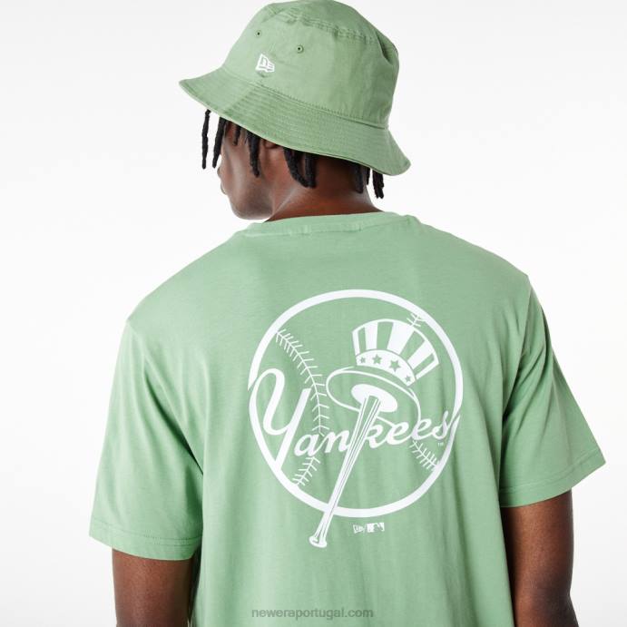 FFTN3139 New Era camiseta verde essencial do new york yankees mlb league
