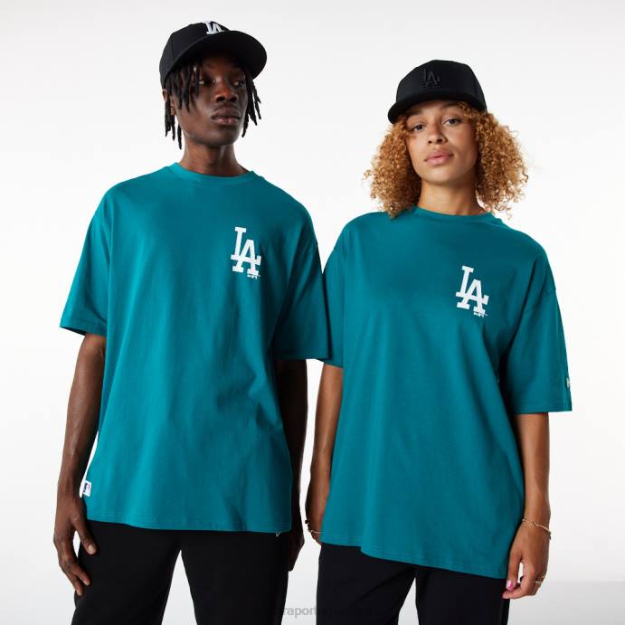 FFTN3140 New Era camiseta oversized azul essencial la dodgers league