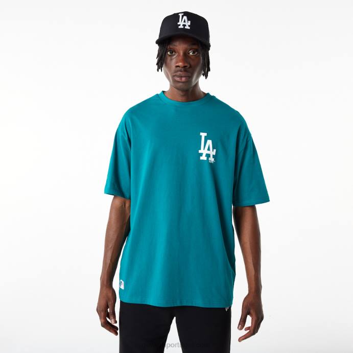 FFTN3140 New Era camiseta oversized azul essencial la dodgers league