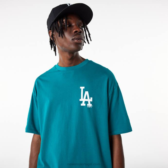 FFTN3140 New Era camiseta oversized azul essencial la dodgers league