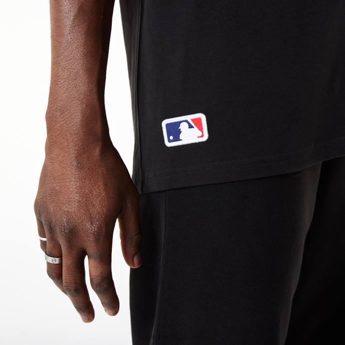 FFTN3149 New Era camiseta oversized preta chicago white sox mlb league essentials