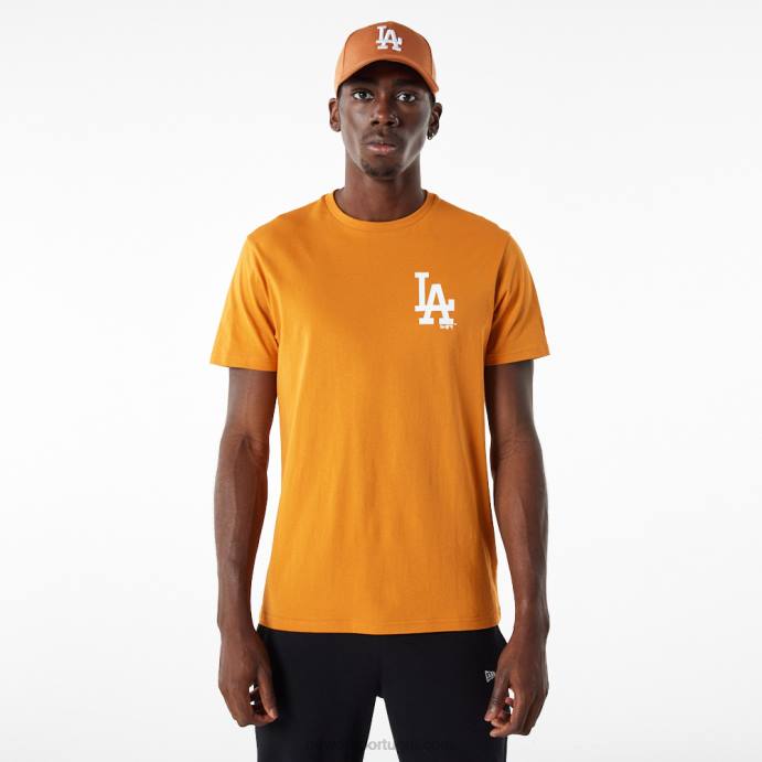 FFTN3153 New Era camiseta laranja essencial la dodgers mlb league