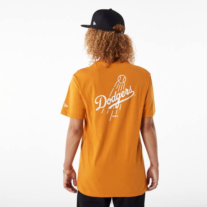 FFTN3153 New Era camiseta laranja essencial la dodgers mlb league