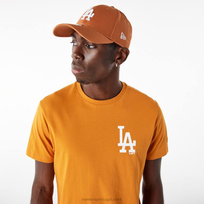 FFTN3153 New Era camiseta laranja essencial la dodgers mlb league