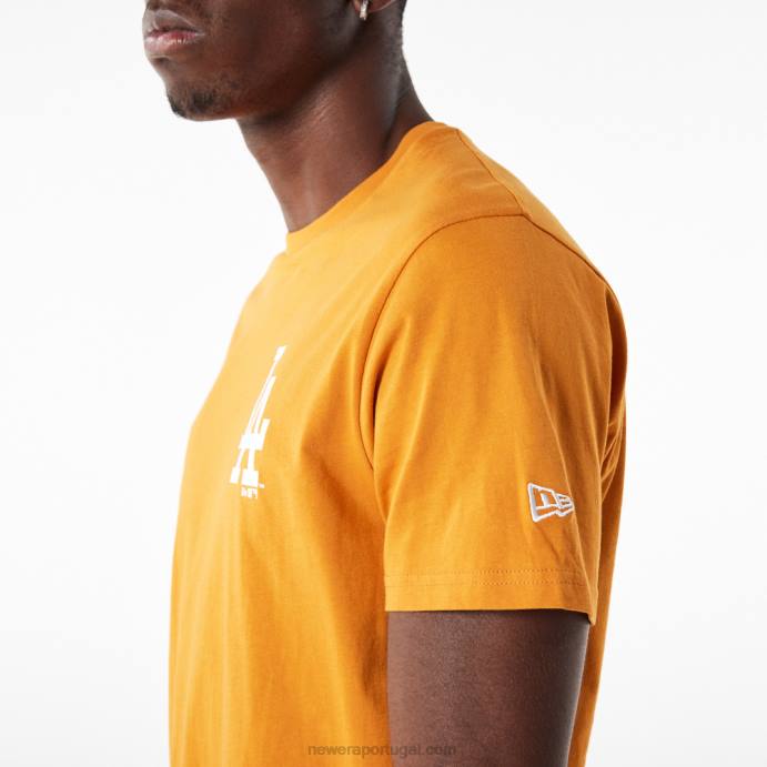 FFTN3153 New Era camiseta laranja essencial la dodgers mlb league