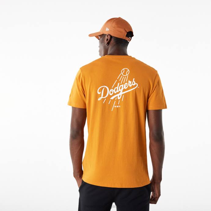FFTN3153 New Era camiseta laranja essencial la dodgers mlb league