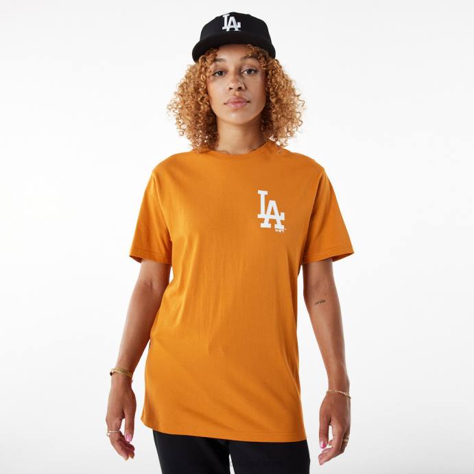 FFTN3153 New Era camiseta laranja essencial la dodgers mlb league
