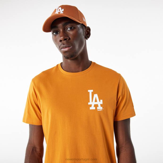 FFTN3153 New Era camiseta laranja essencial la dodgers mlb league