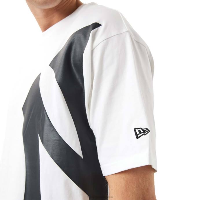 FFTN3155 New Era New York Yankees mlb camiseta branca com logo lateral