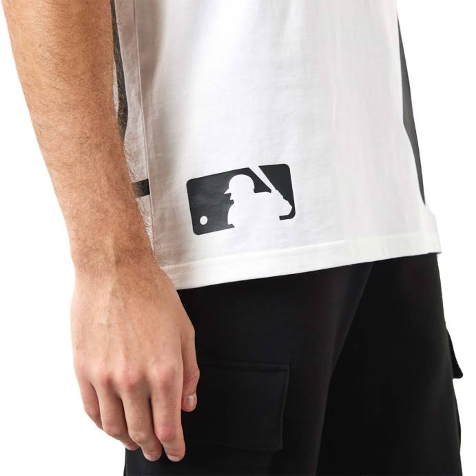 FFTN3155 New Era New York Yankees mlb camiseta branca com logo lateral