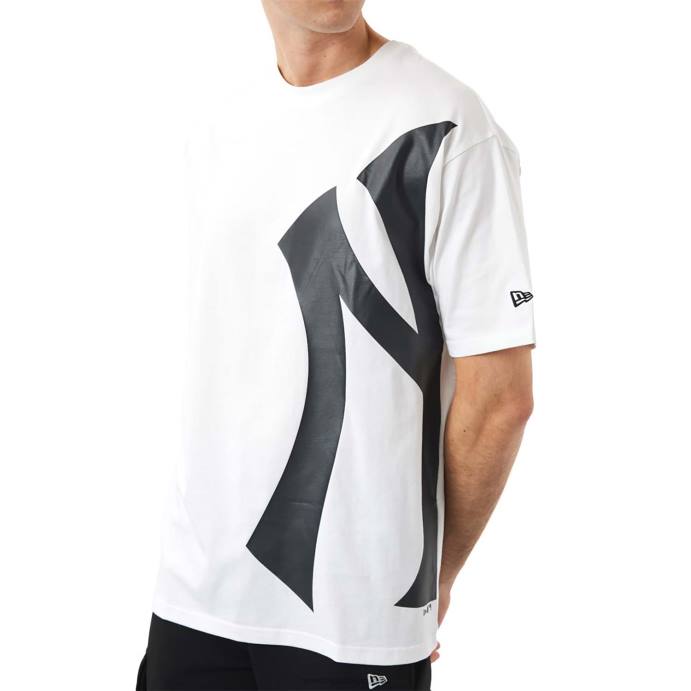 FFTN3155 New Era New York Yankees mlb camiseta branca com logo lateral