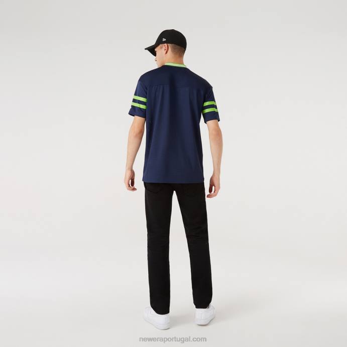 FFTN3158 New Era camisa oversized azul seattle seahawks
