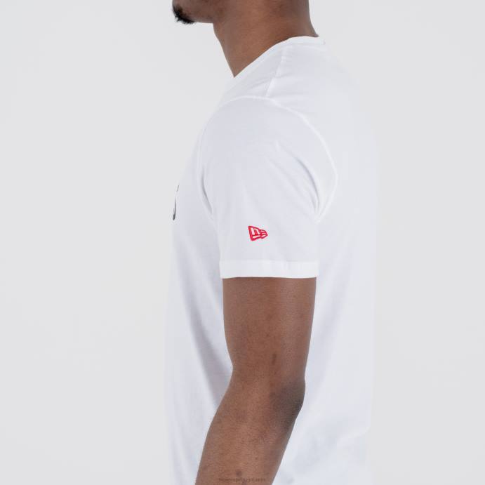 FFTN3161 New Era portland trail blazers camiseta branca com logotipo do time da nba
