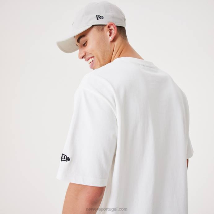 FFTN3162 New Era camiseta oversized branca contemporânea