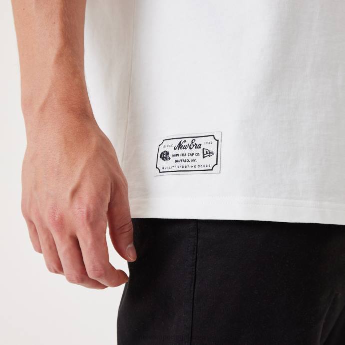 FFTN3162 New Era camiseta oversized branca contemporânea
