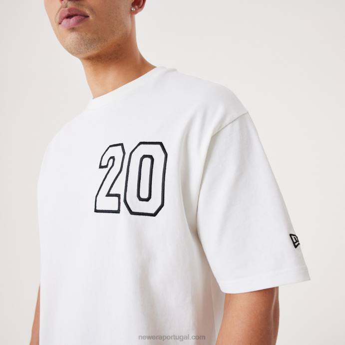 FFTN3162 New Era camiseta oversized branca contemporânea