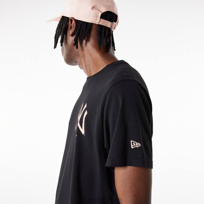 FFTN3175 New Era camiseta preta essencial do new york yankees mb league