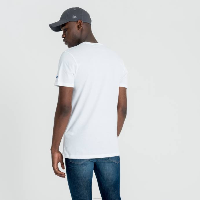 FFTN3176 New Era camiseta branca com logotipo da equipe nfl do new york Giants