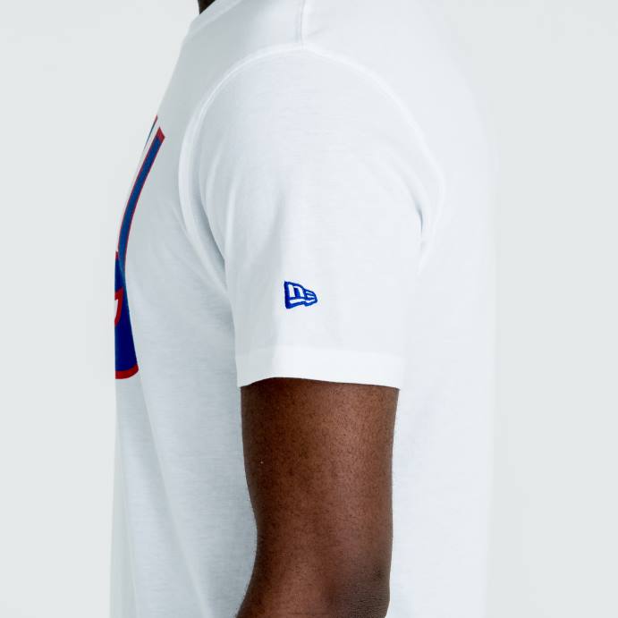 FFTN3176 New Era camiseta branca com logotipo da equipe nfl do new york Giants