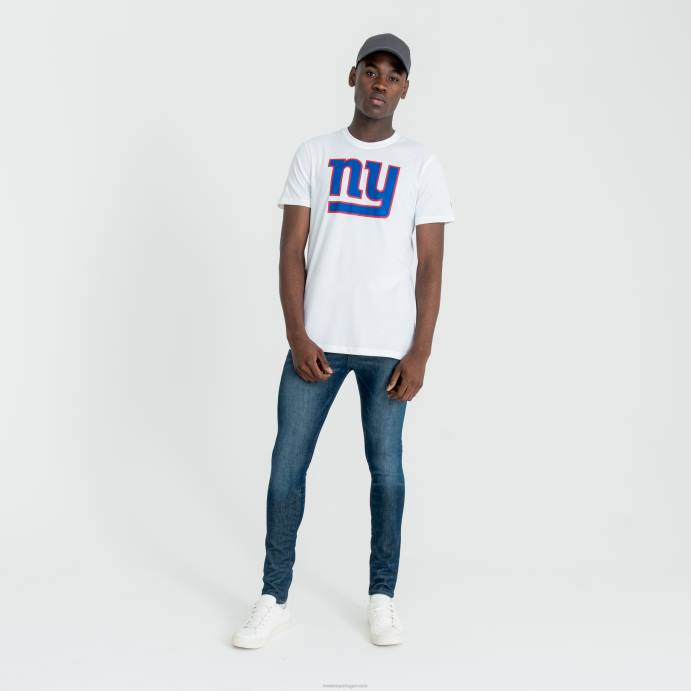 FFTN3176 New Era camiseta branca com logotipo da equipe nfl do new york Giants