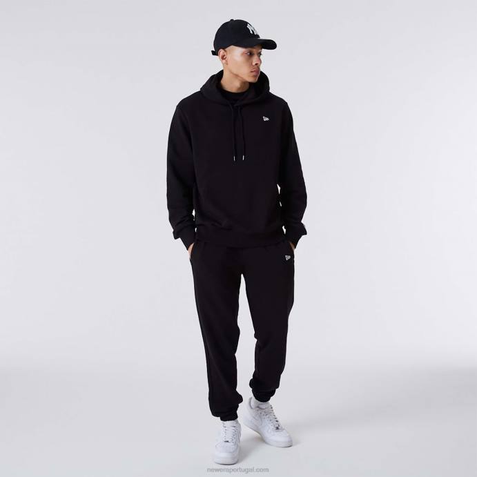 FFTN2660 New Era moletom com capuz preto essencial