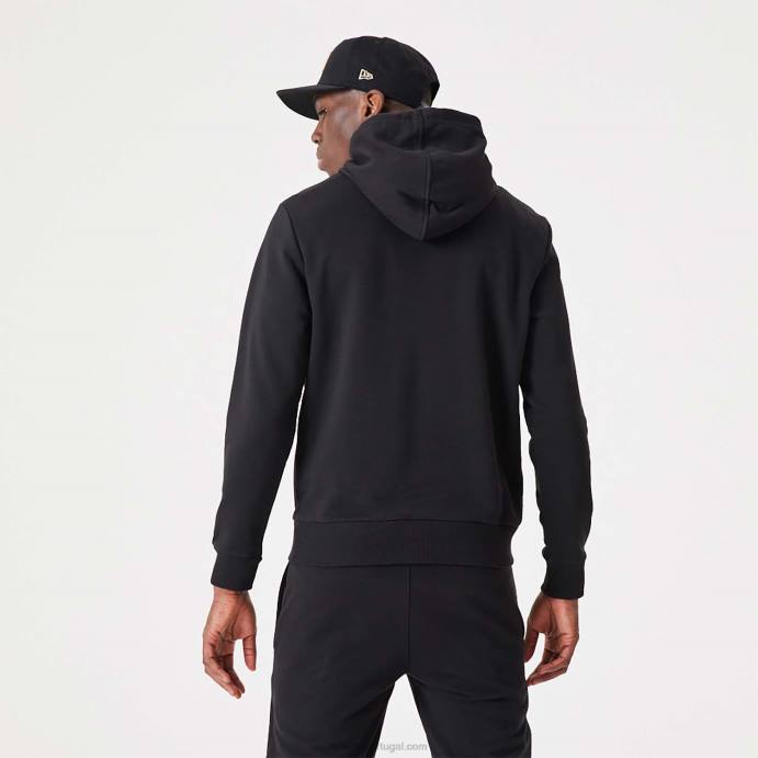 FFTN2660 New Era moletom com capuz preto essencial