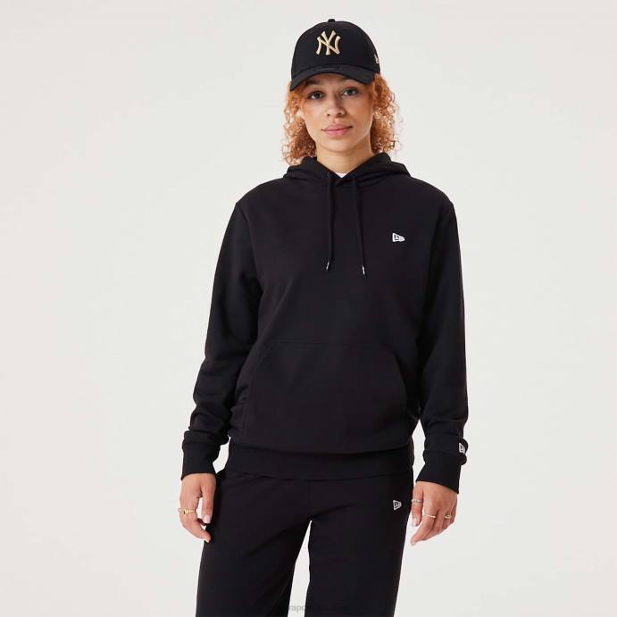 FFTN2660 New Era moletom com capuz preto essencial