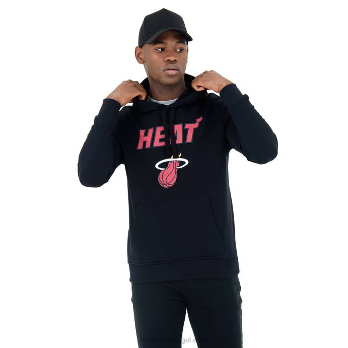 FFTN2661 New Era miami heat moletom preto
