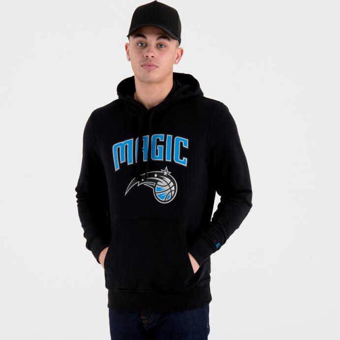 FFTN2663 New Era orlando magic team logo moletom com capuz preto