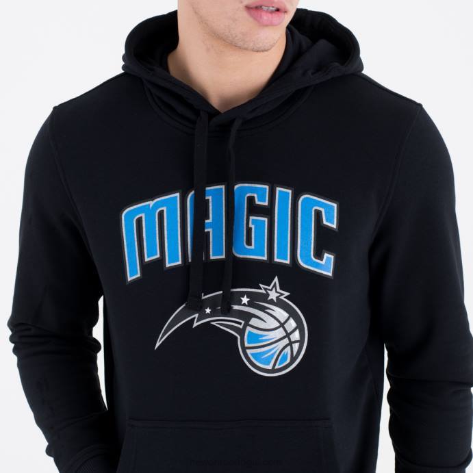 FFTN2663 New Era orlando magic team logo moletom com capuz preto