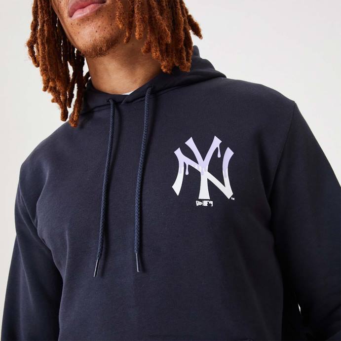 FFTN2665 New Era new york yankees mlb pullover com logo azul marinho