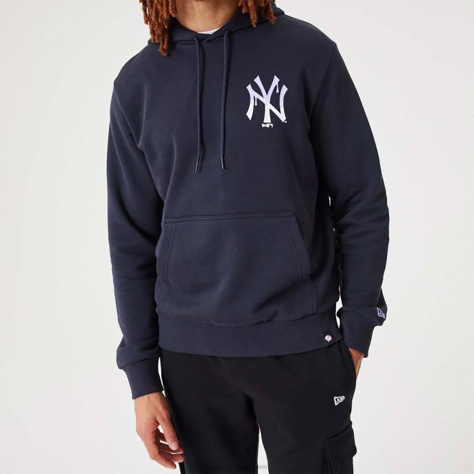 FFTN2665 New Era new york yankees mlb pullover com logo azul marinho