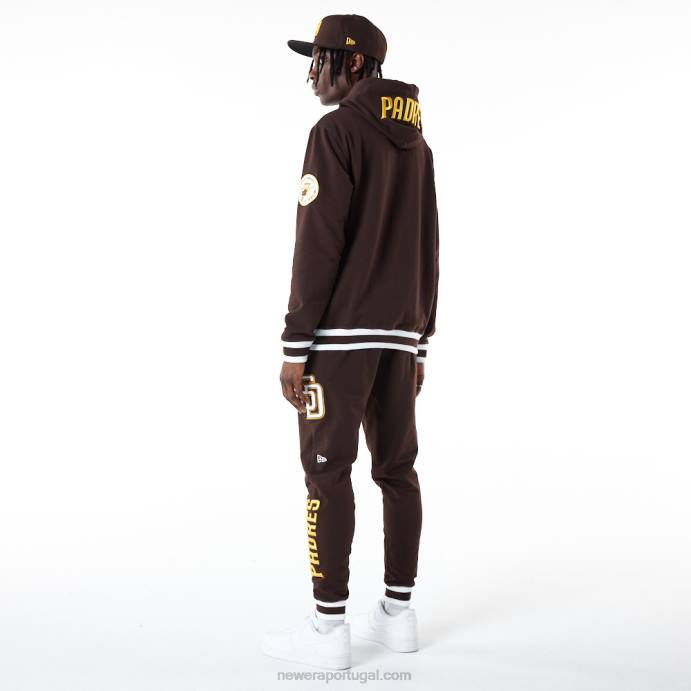 FFTN2666 New Era san diego padres mlb logo select moletom com capuz preto