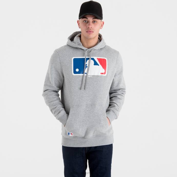 FFTN2677 New Era moletom cinza com logo mlb