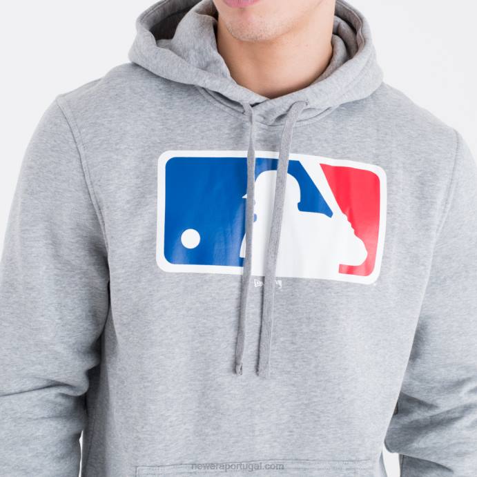FFTN2677 New Era moletom cinza com logo mlb