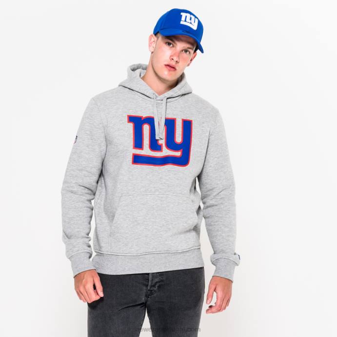 FFTN2678 New Era moletom cinza com logo do time do New York Giants