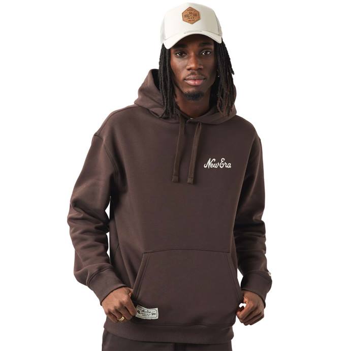 FFTN2683 New Era moletom oversized marrom logo