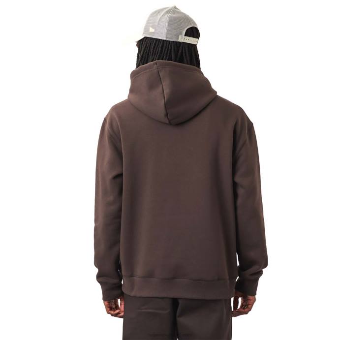 FFTN2683 New Era moletom oversized marrom logo