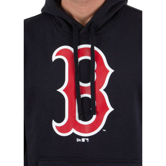 FFTN2684 New Era boston red sox mlb moletom azul marinho com logo da equipe