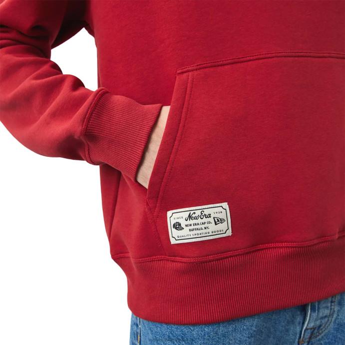 FFTN2691 New Era moletom oversized vermelho logo