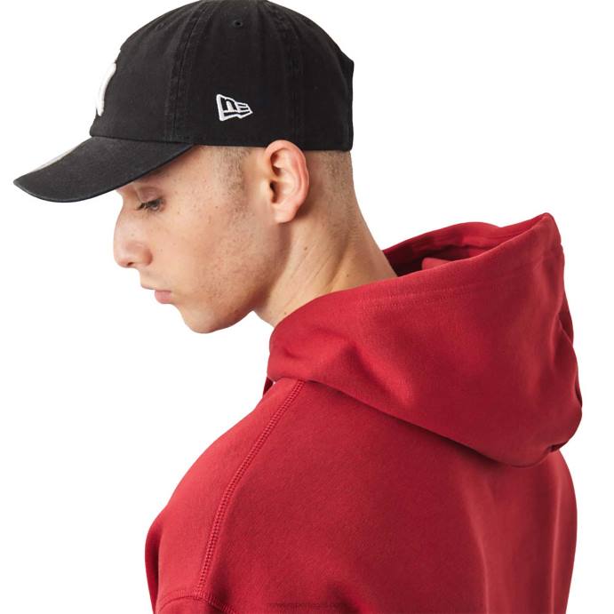 FFTN2691 New Era moletom oversized vermelho logo