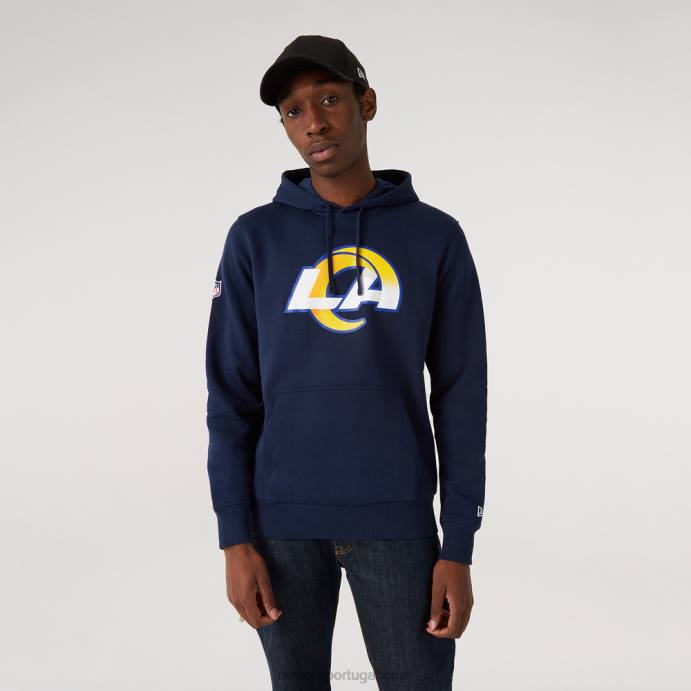 FFTN2692 New Era la rams team moletom com capuz azul